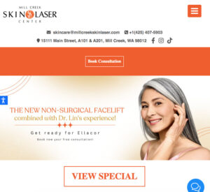 Expert SEO company work for Mill Creek Skin & Lazer